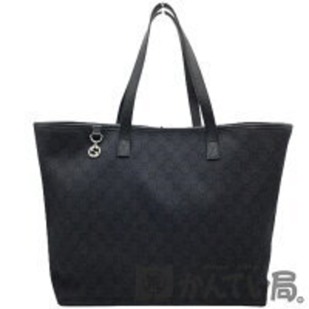 GUCCI GG Canvas Tote Bag Shoulder Black
